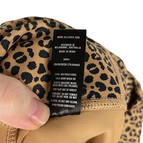 AllFenix Anthropologie Size S Sandy Cheetah Print High Waisted Athletic Leggings - Picture 7 of 7